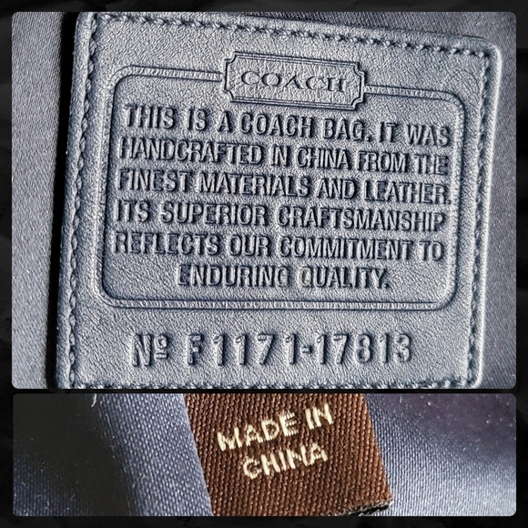 Coach Chelsea Blue Bouclé Satchel W/ Blue Leather #17813 - Picture 16 of 16